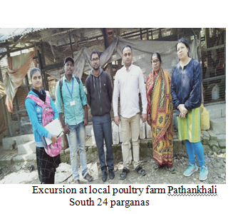 1.	Visit to local poultry farm Namita Mondal poultry farm